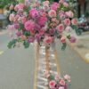 KỆ HOA KHAI TRƯƠNG TONE HỒNG TÍM