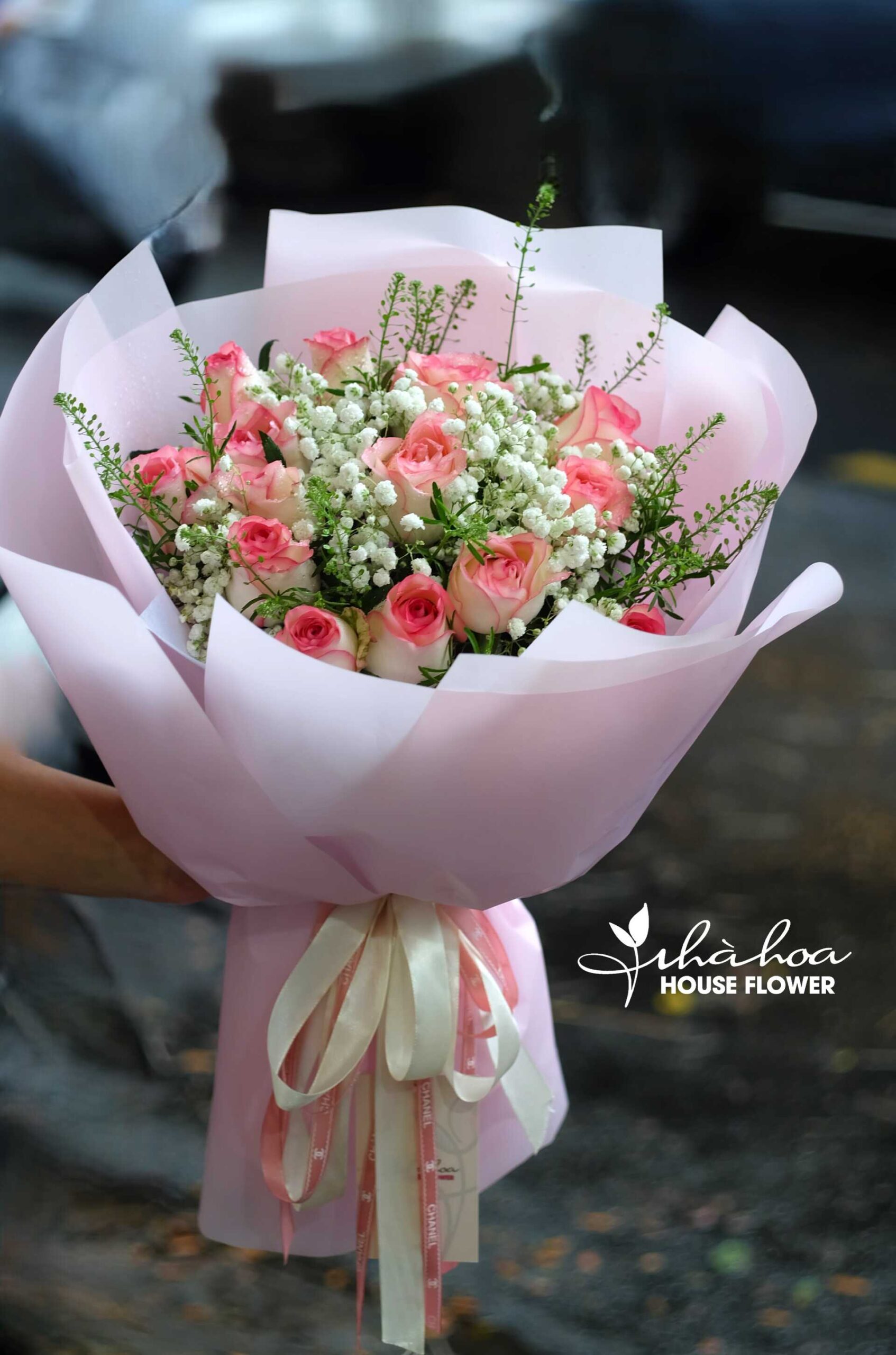 BÓ HOA HỒNG HỶ TRỨNG MIX BABY - BH64