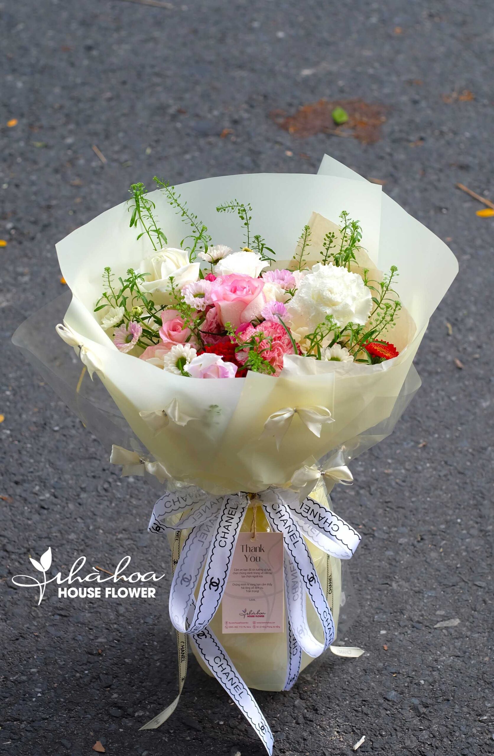 BÓ HOA HỒNG MIX CÁT TƯỜNG - BH61