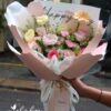 Bó hoa hồng mix đồng tiền