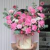 LẴNG HOA HỒNG SEN ĐẠI MIX ĐỒNG TIỀN